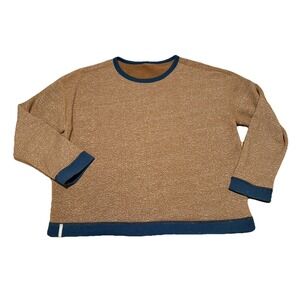 Patagonia Shearling Crew Women's S-M Reversible Sweatshirt Oversized Brown $129